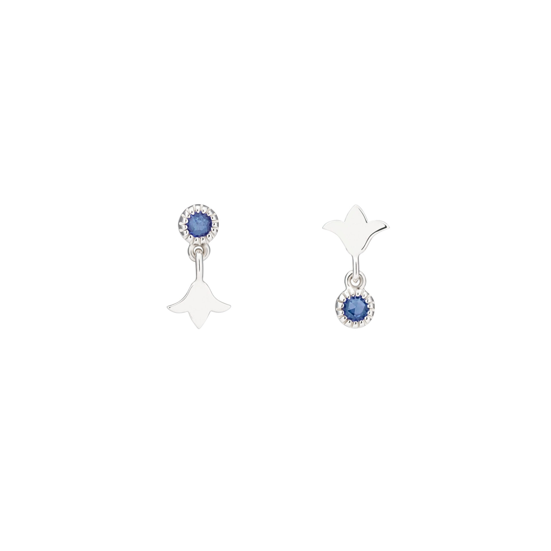 Blue Lily Earrings - NADINE